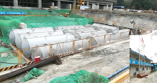 广州呼吸中心雨水调蓄系统安装开始